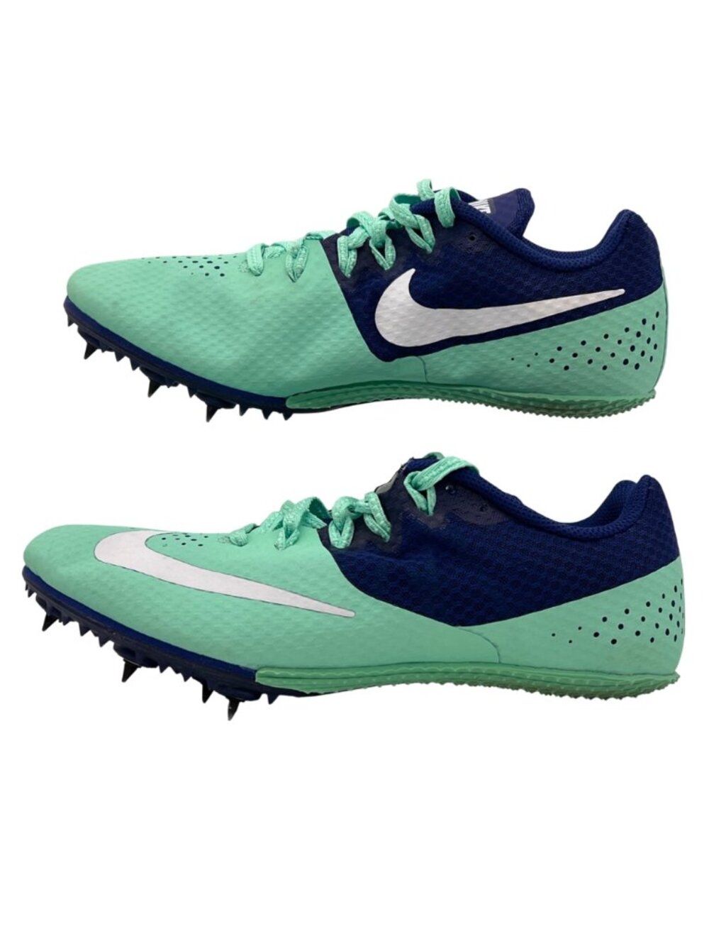 Nike Rival S Racing Sprint Track Spike Shoes Womens US 8 EU 39 Mint Green & Navy - Picture 3 of 16